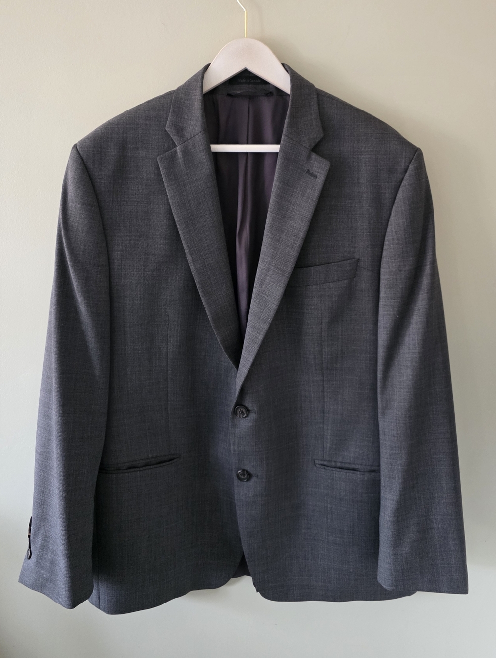 NWOT Lauren Ralph Lauren 46R Old Money Academia Workwear Formal Gray Wool Blazer